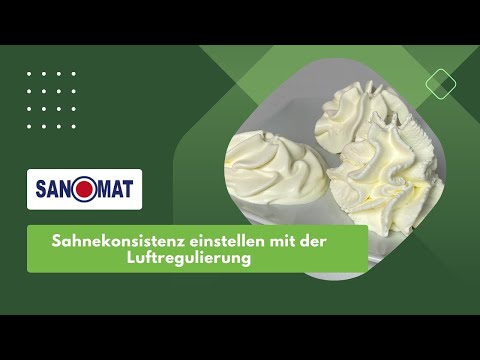 Perfekte Sahnekonsistenz mit der richtigen Einstellung der Luftregulierung bei Schlagsahneautomaten