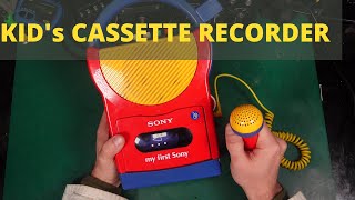 Video thumbnail for My First Sony TCM 4500 - kid's toy cassette player / recorder  Vintage by Electronic Noob Blog