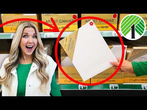 The viral DOLLAR TREE Canvas idea everyone will be copying!
