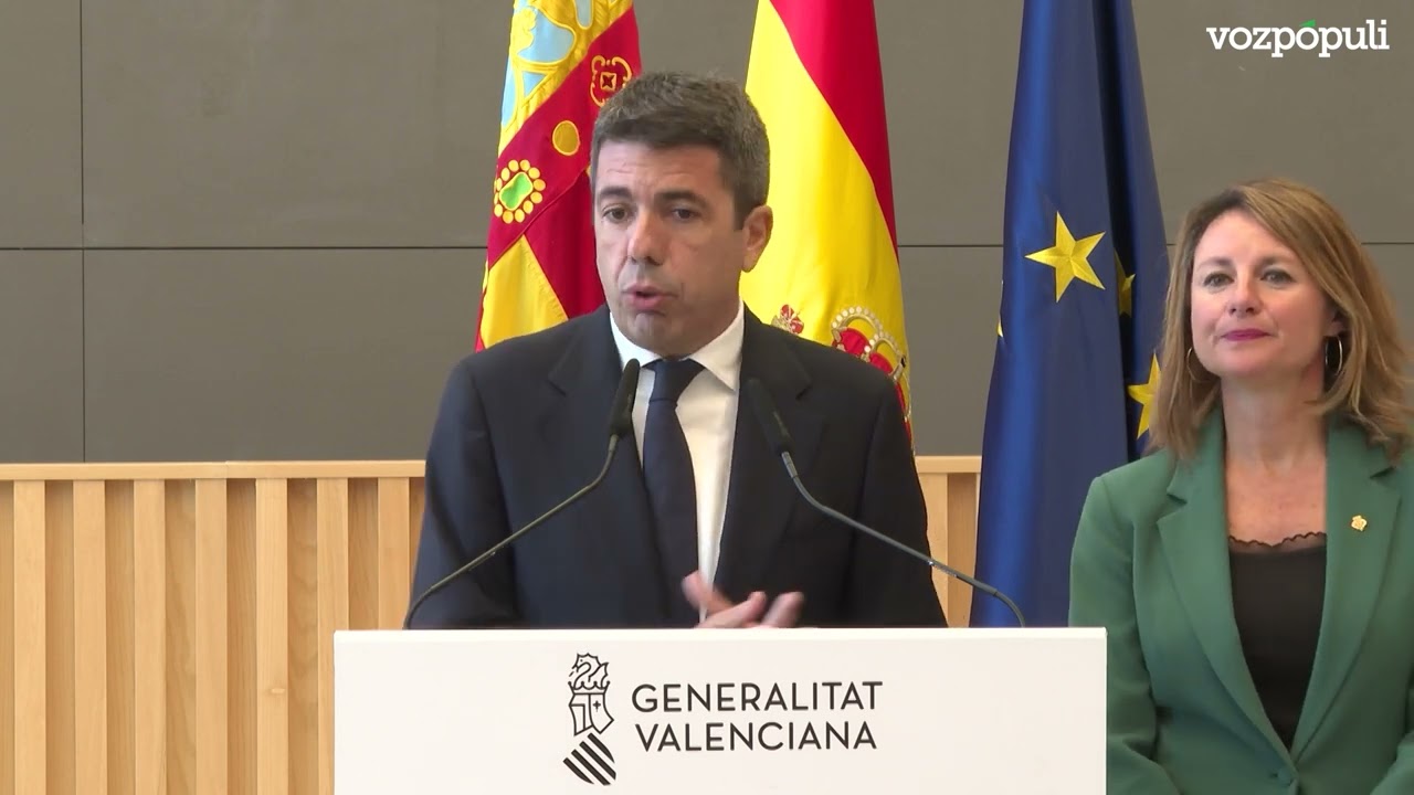 Mazón niega un cambio de versión sobre el día de la dana y presentará la factura de su comida