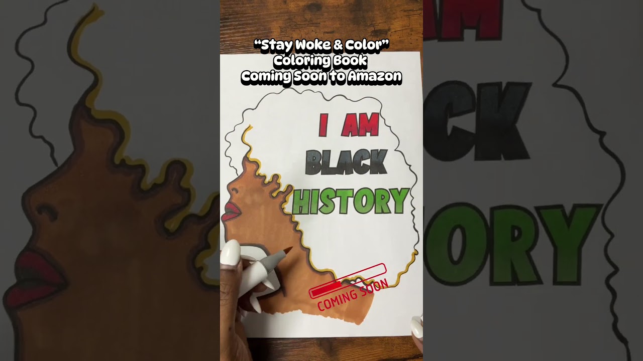 Black History Month #blackhistorymonth #blackownedbusiness #coloringbooks  #coloringpages #coloring