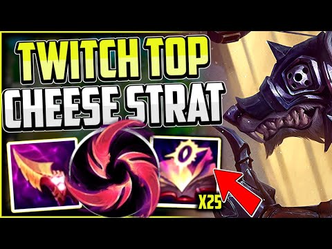 WHY TWITCH TOP IS SOOO GOOOOD🧀👌(NASTY CHEESE🧀 STRAT) | Twitch Guide Season 13 League of Legends