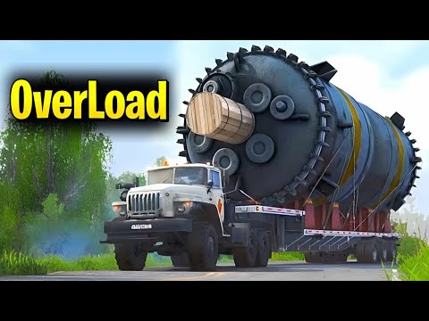 Heavy Loaded Truck Slips off the road | Heavy Load With Experience Driver | Never Ever Seen Before