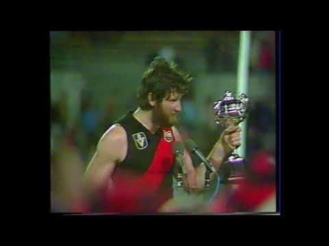 1981 Escort Cup Grand Final Post Game Trophy Presentations and Speeches