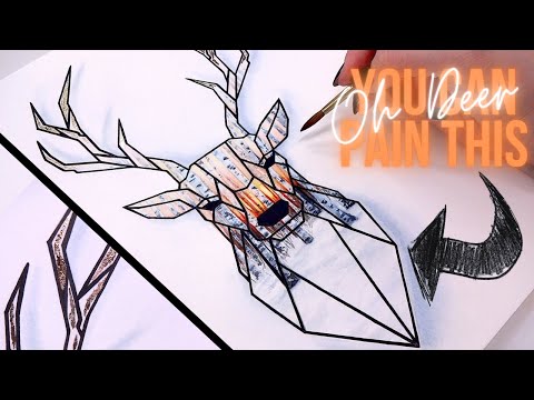 Watercolor Winter Deer Painting | Easy Tutorial