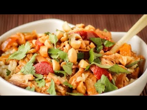 Slow Cooker Thai Peanut Chicken