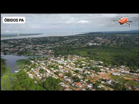 vôo sobre os bairros da cidade de Óbidos-PA, parte 1