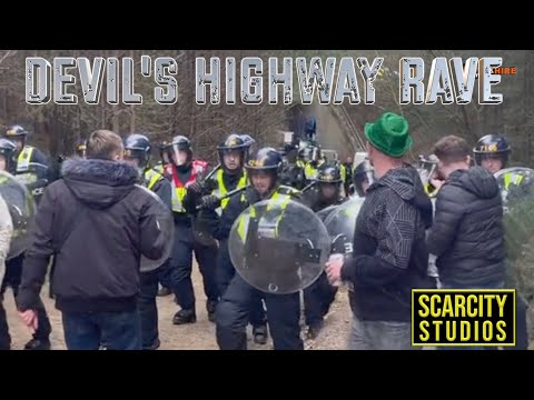 Riot police shut down rave at The Devil's highway attended by 100 people