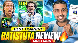 Download lagu 103 Epic Batistuta Player Review EFootball 26🔥| Saviour Of F2P? | Worth | Kicking Power 100|Training mp3