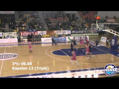 Diego Kapelan anota 18 puntos en 5'06" (Ourense Provincia Termal-San Pablo I. Burgos)