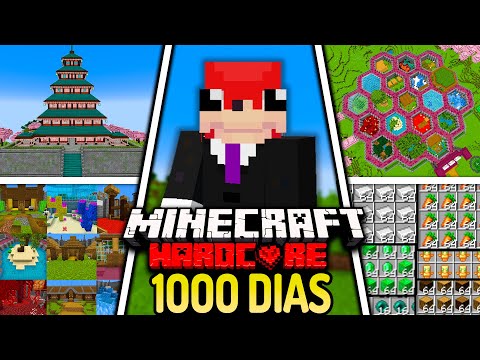 SOBREVIVÍ 1000 DÍAS en MINECRAFT HARDCORE 1.20 [PELÍCULA COMPLETA]