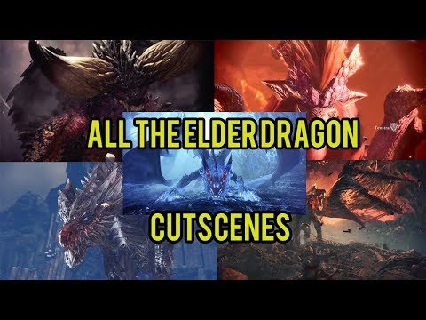 Monster Hunter World | All The Elder Dragon Cutscenes