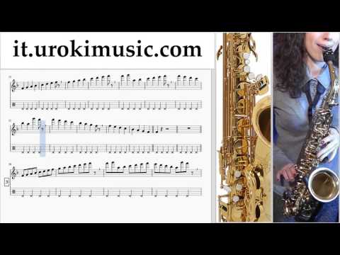 Corso di Sassofono Contralto J-Ax & Fedez ft. Alessandra Amoroso - Piccole cose Tablature Tab Parte