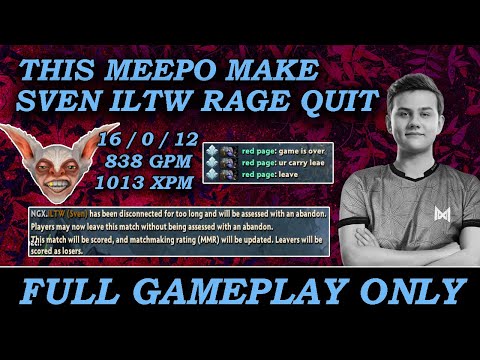 Nigma.iLTW Hate Meepo, Rage Quit Because He Can't Kill Meepo -  Full Gameplay Meepo #53