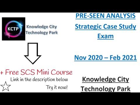 CIMA SCS Pre-seen Analysis Knowledge City Technology Park  - February 2021