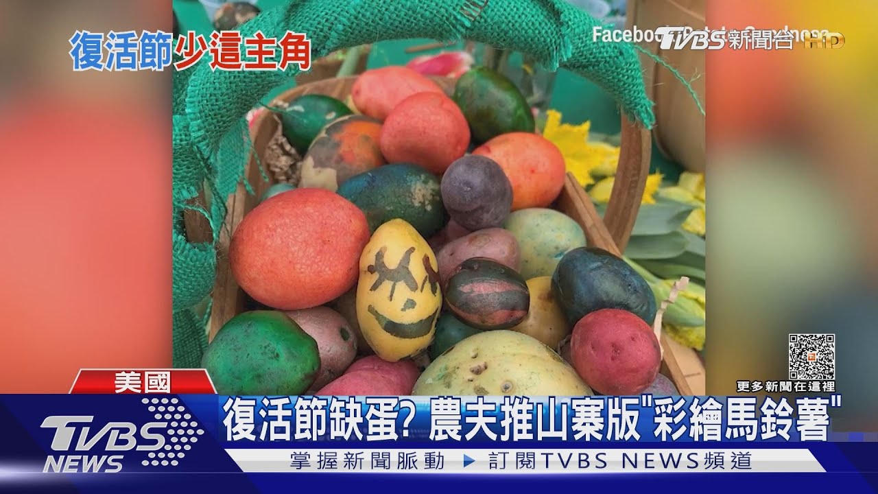 復活節沒蛋可找? 美國農夫:彩繪馬鈴薯也能以假亂真