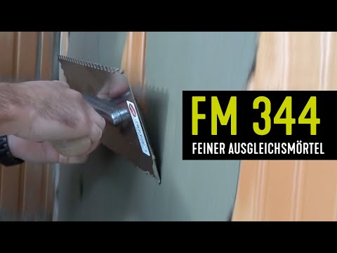 Unebenheiten ausgleichen mit der Feinspachtelmasse codex FM 344
