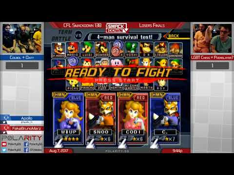CFL Smackdown 138 Melee - Colbol + Oaty vs Chess + Poonslayer7 - Doubles Losers Finals