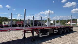 Satılık Mega 950 mm Höhe Plattform fur Container ISO & HC, SOFORT !!! kereste taşıyıcı yarı römork - Görüntü 4 | Autoline TR Yeni Mega 950 mm Höhe Plattform fur Container ISO & HC, SOFORT !!! kereste taşıyıcı yarı römork | Görüntü 4 - Autoline