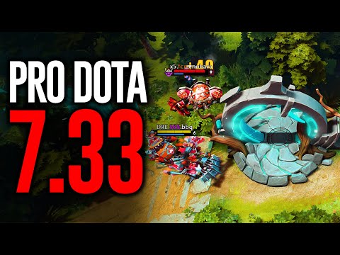 FIRST PRO DOTA GAME in patch 7.33