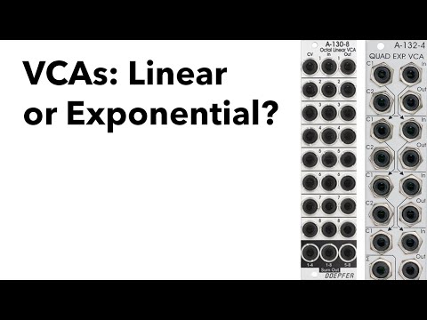 Exponential vs. Linear VCAs