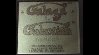 Galaga & Galaxian playing on the Game Boy