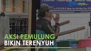 Viral Video Seorang Pemulung Bikin Terenyuh, Tak lupa Berdoa sebelum Tarik Gerobak