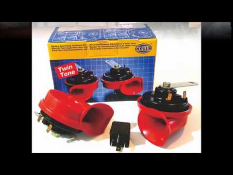 Red Hot Twin Tone Hella Horn Klakson Sound Test!