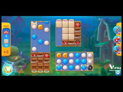 Fishdom. 9508 level no boosters and diamonds. 14 moves