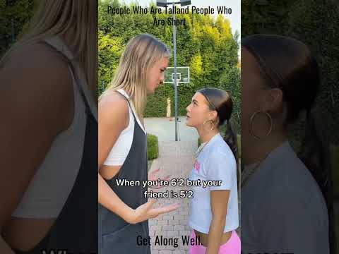 Height Comparison funny tiktok #shorts #tall #tallgirls #tallwomen