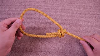 Simple and strong single loop knot, knot method