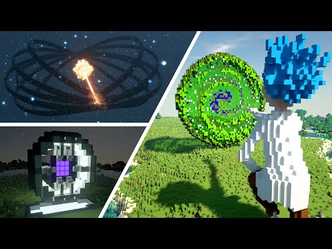 TrixyBlox - Sci-fi Nether Portal Minecraft Builds | BASIC vs INTERMEDIATE vs EXPERT