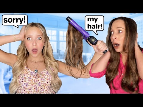 24 pranks in 24 hours! I DESTROYED MY MOM's HAIR! *She FREAKED OUT!*