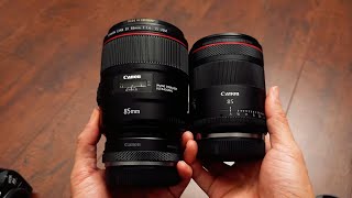 Canon RF 85mm f/1.4 vs EF 85mm f/1.4 IS | Lens Body Comparison Only