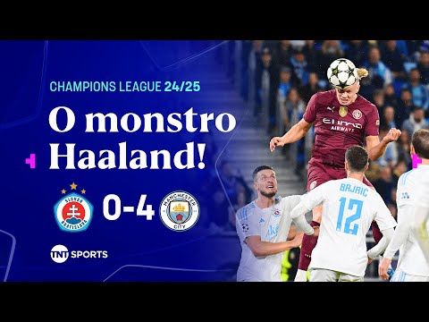Gols e lances de Slovan Bratislava x Manchester City