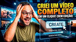 ESTA NOVA IA esta GRÁTIS Cria Vídeos Completos Com POUCOS Cliques com audio e música de qualidade