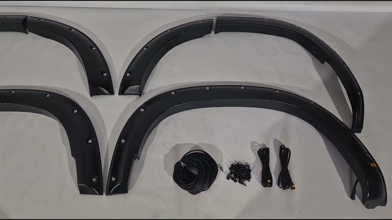 Toyota Land Cruiser Prado 150 2009–2023 Sæt med skærmforøgere (6 stk.) Video 1