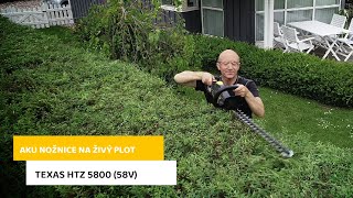 Akumulátorové nůžky na živý plot TEXAS HTZ 5800 (58V)