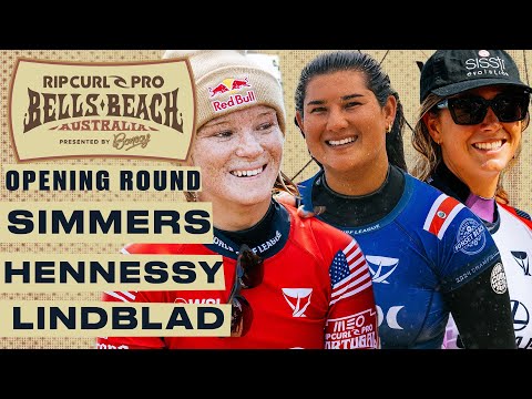 Caitlin Simmers, Brisa Hennessy, Sawyer Lindblad | Rip Curl Pro Bells Beach 2024 - Opening Round
