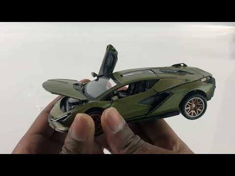 Металлическая машинка Double Horses 1:32 «Lamborghini Sian FKP 37» 32611-1 свет и звук, инерционная / Бронзовый