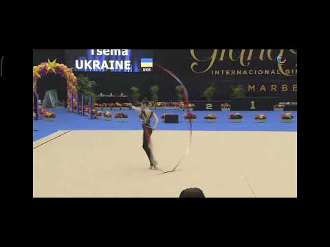 Kateryna TSEMA UKRAINE  - JUNIOR - Grand Prix Marbella 2023 - RIBBON Final