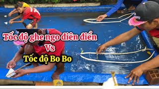 Making a Boat to Tease People | Testing the speed of a homemade water mimosa boat |