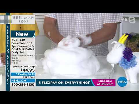 Beekman 1802 3piece Ceramide and Goat Milk Bath   Body S...