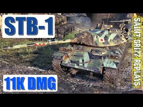 WoT STB-1 Gameplay ♦ 11k Dmg 9 Frags ♦ Medium Tank Review