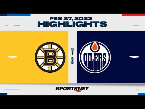 NHL Highlights | Bruins vs. Oilers - February 27, 2023