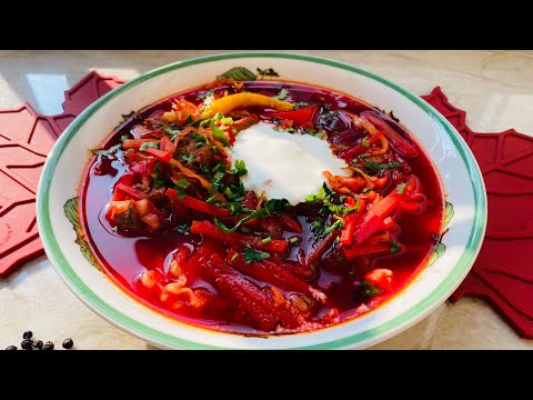 The Best Classic Beef Borscht Recipe /Украинский Борщ