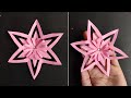 Paper Snowflake Wall Hanging | Paper Flower | DIY Flower wall Decoration Ideas| DIY Paper Flower