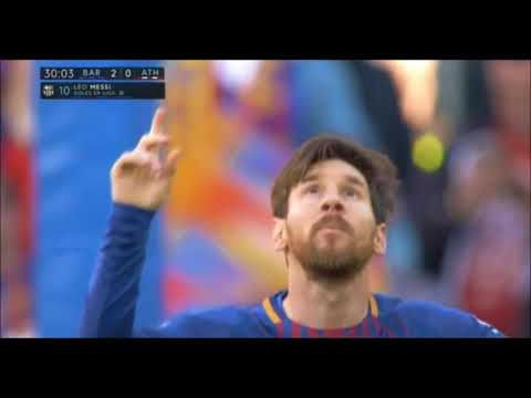 Golazo de Messi para poner el 2-0 ante el Athletic Club en liga