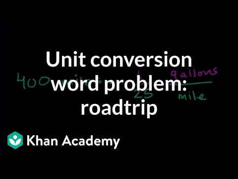 Multiple Units Word Problem Road Trip Video Khan Academy