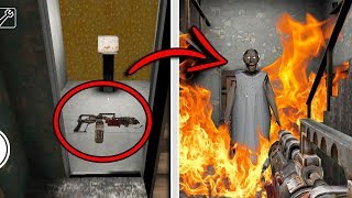SECRET FLAMETHROWER WEAPON in Granny Horror Game! (New Secret Weapon)